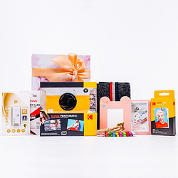Kodak 柯达 PRINTOMATIC 拍立得相机 黄白色 即拍即得 （即拍即打 无墨打印 简约撞色）礼盒装