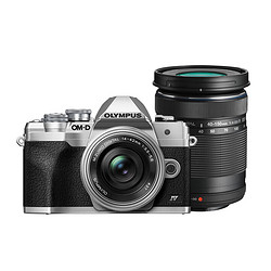 OLYMPUS 奥林巴斯 E-M10 MarkIV EM10四代 微单相机 数码相机 微单套机 E-M10 M4 14-42mm+40-150mm 银色