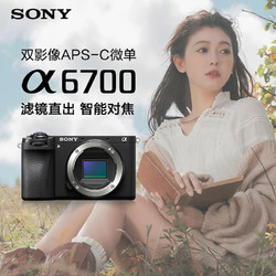 百亿补贴：SONY 索尼 Alpha 6700 APS-C微单相机AI智能芯片LCE-6700 a6700