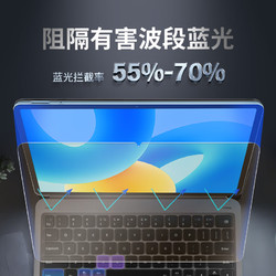 88VIP：PERFECTSIGHT 0度 适用于华为matepad钢化膜matepad12.6英寸学生网课抗蓝光护眼屏保荣耀v7promatepadpro