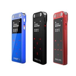 PHILIPS 飞利浦 VTR8060 16GB 会议 学习记录  WIFI 语音转文本 APP文件传输分享 智能数字降噪录音笔 红色