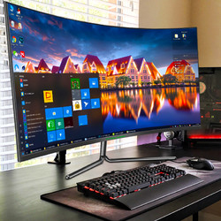 TITAN ARMY 泰坦军团 32英寸4K显示器32C1UF电脑曲面大屏幕C32SU