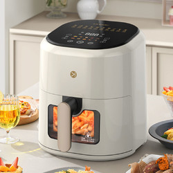 LIVEN 利仁 可视免翻面无油空气炸锅4.5L 智能可视款