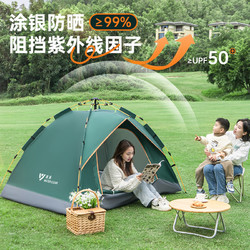 88VIP：SERIES CLEAR 清系 帐篷户外便携式折叠全自动帐野营沙滩帐露营加厚防雨帐