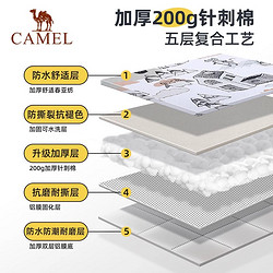 88VIP：CAMEL 骆驼 户外野餐垫防潮垫露营超声波加厚野营便携坐垫野外沙滩地毯布