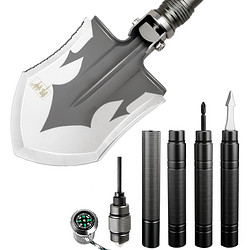 郞神 兵工铲多功能大号锰钢德国露营原品折叠工兵铲子户外车载铁锹