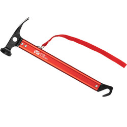 MOBI GARDEN 牧高笛 MOBIGARDEN）户外多功能工具轻量便携铸铁榔头露营帐篷地钉工兵野外求生装备锤子 NX20671023 旭日红