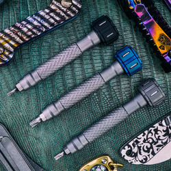 CooYoo 酷友 SDG钛合金陀螺螺丝刀套装 EDC氚管自发光多功能改锥组