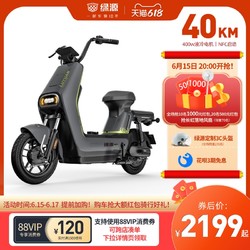 LUYUAN 绿源 LIVA7长续航新国标电动自行车48v12a铅酸男女代步电瓶车