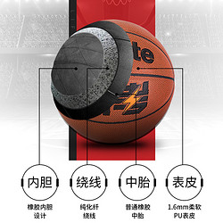 88VIP：deli 得力 安格耐特标准篮球室外耐磨7号5号成人学生比赛训练体考用