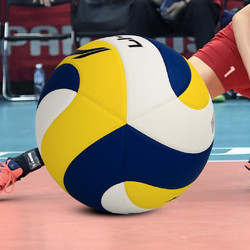LI-NING 李宁 排球5号成人中学生训练考试标准排球 5号 005-1/三色拼接/PU