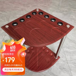 INVUI 英辉 台球杆落地式杆架8孔扇形立式球杆架台球桌放杆架台球架杆器