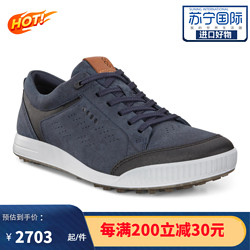 ecco 爱步 高尔夫球鞋STREET RETRO街头复古男鞋男子高尔夫鞋 藏蓝 41码