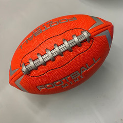 others 其他 葵影美式皮质橄榄球儿童青少年成人训练足球 3号 条纹红色