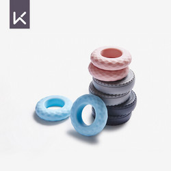 Keep 硅胶握力圈康复训练40LB 女士手力握力器手指锻炼橡胶圈 蓝色甜甜圈