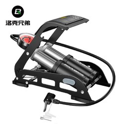 ROCKBROS 洛克兄弟脚踩打气筒便携式摩托车自行车电瓶车家用汽车高压充气泵