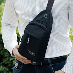 运动便携男女通用胸包单肩斜挎骑行健身训练瑜伽包 灰色-单层