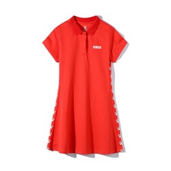 百亿补贴：KELME 卡尔美 女童连衣裙洋气中长款时尚休闲儿童夏季polo衫清仓