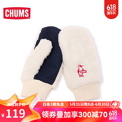 CHUMS 洽洽鸟 日系潮流户外 秋冬保暖通用款抓绒手套CH09-1188 CH09-1188-W056 M