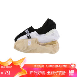 THE NORTH FACE 北面 运动袜(3双装)8ANZ 黑/白/卡其色/ZSO L