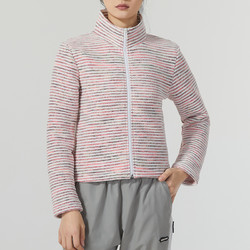 88VIP：UNDER ARMOUR 安德玛 UA女装Multi-Color全拉链条纹运动立领外套1366001-100