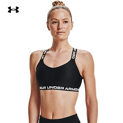 UNDER ARMOUR 安德玛 官方UA新品 Strappy女子训练运动内衣-低强度1370896 黑色001 M