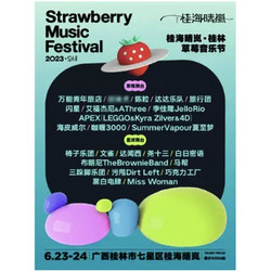 桂林站  | 2023草莓音乐节（万能青年旅店/陈粒/达达乐队/旅行团乐队）