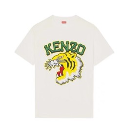 cdf会员购：KENZO 凯卓 高田贤三 男士白色虎头图案短袖T恤 FD6 5TS008 4SG 02