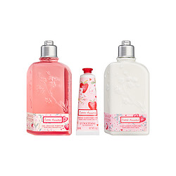 L\'OCCITANE 欧舒丹 莓莓恋樱香氛三件套（护手霜30ml+身体乳250ml+沐浴露250ml）