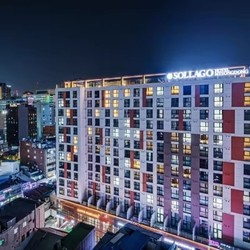 近大韩剧场！首尔索拉戈明洞酒店公寓 豪华双床房2晚连住 +机场接/送机