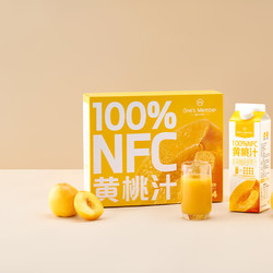 One\'s Member 1号会员店 100%NFC黄桃汁 NFC果汁 100%果汁饮料 1L*4
