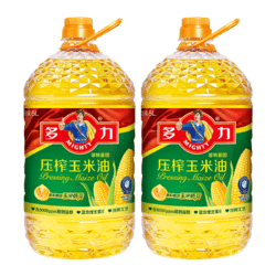 88VIP：MIGHTY 多力 压榨玉米食用油5L*2非转基因欧美双认证清淡少油烟含维生素E