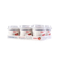 CLASSY&middot;KISS 卡士 CLASSY.KISS 草莓果粒鲜酪乳 100g*6杯 低温酸奶风味发酵乳