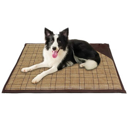 贝尼宠 狗窝夏季凉席小型中型犬通用猫狗窝夏咖色XL82x60适60斤# 猫狗凉席加棉咖色XL75x60适50斤