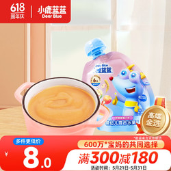 Deer Blue 小鹿蓝蓝 婴幼儿混合水果泥 宝宝辅食 营养水果泥 苹果草莓小米108g