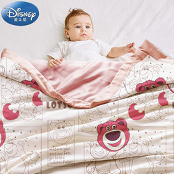 Disney baby 迪士尼宝贝 迪士尼宝宝（Disney Baby）婴儿被子 A类仿天丝冰丝大豆抑菌春秋夏季夏凉被幼儿园午睡新生儿童空调被芯110*150cm 快乐草莓熊