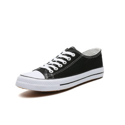 新款基本低帮女鞋潮流春季透气帆布鞋女休闲潮鞋子大码学生板鞋