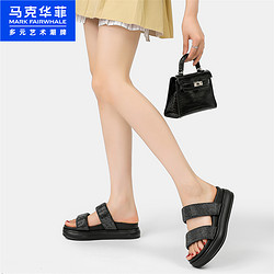 88VIP：MARK FAIRWHALE 马克华菲 2024夏季新款时尚厚底舒适拖鞋一字拖
