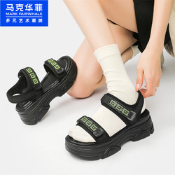 88VIP：MARK FAIRWHALE 马克华菲 厚底魔术贴沙滩鞋 663295059009