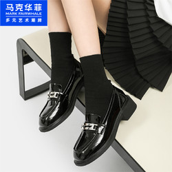 88VIP：MARK FAIRWHALE 马克华菲 2024春季新款单鞋厚底乐福鞋小皮鞋女鞋