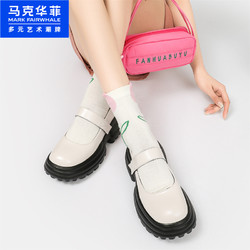 88VIP：MARK FAIRWHALE 马克华菲 2024春季新款单鞋厚底增高玛丽珍鞋女鞋