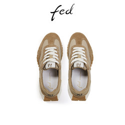 FED 阿甘鞋秋季新款女鞋复古厚底老爹鞋运动休闲鞋女款R0825-ZC201