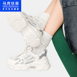88VIP：MARK FAIRWHALE 马克华菲 2024春季新款运动鞋网面透气休闲鞋女鞋