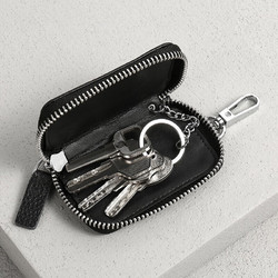 Mexican 稻草人 钥匙包男女头层牛皮二合一大容量多功能锁匙零钱收纳包轻便家用生日礼物父亲节礼物实用送爸爸中年高档