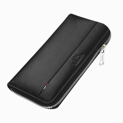 CARTELO 卡帝乐鳄鱼 男士钱包长款拉链手包钱夹手拿包真皮青年皮夹男包