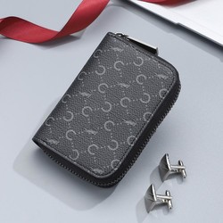 CARTELO 卡帝乐鳄鱼 钥匙卡包男士新款大容量多卡位零钱证件包高级便携卡套