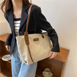 大容量女士单肩托特包