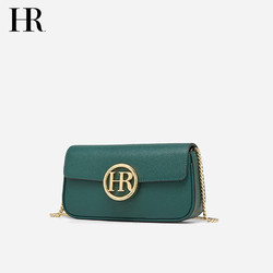 HR 赫莲娜 女包2024新款斜挎黑色链条包