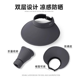 TUCANO 啄木鸟 UPF50+防晒帽女夏季防紫外线帽子大檐冰丝遮阳帽网红空顶uv太阳帽