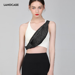 Landcase 腰包女士斜挎包男大容量胸包迷你手机包运动跨肩包随身包154迷彩